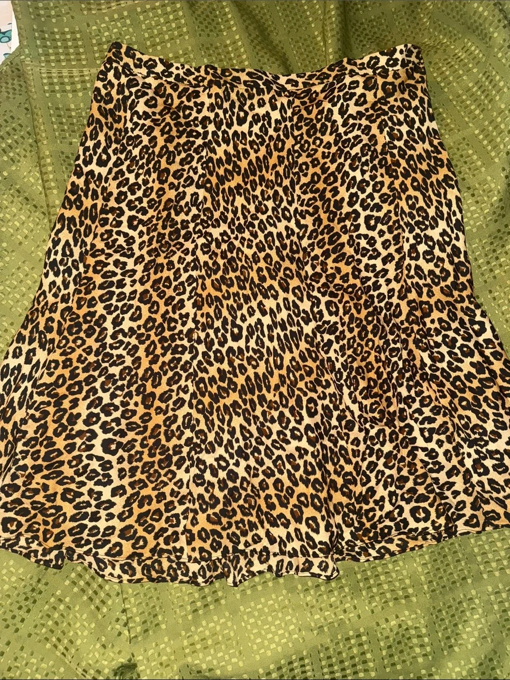 Michael Kors silk NWOT Leopard Print A-Line Women's Skirt - Tan and Black